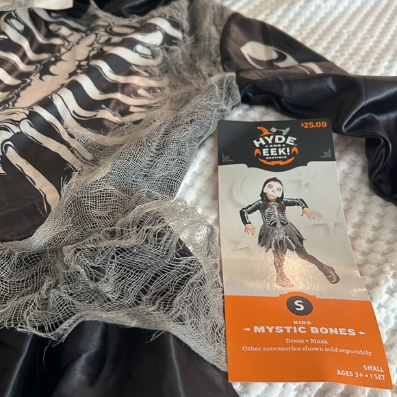 Hyde& Eek Girls Mystic Bones Skeleton Print Dress Size S (4-7) Halloween Costume - Picture 4 of 5